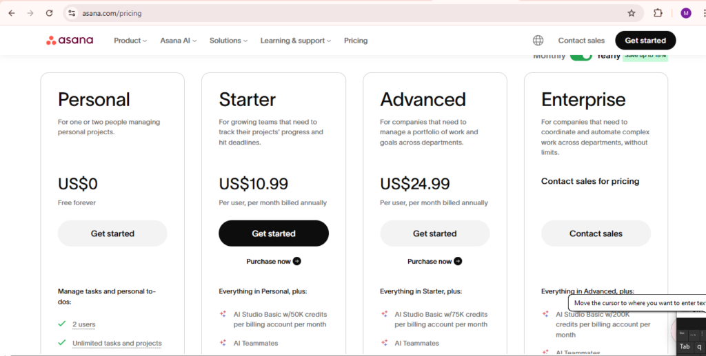 Trello vs Asana: Pricing and Plans