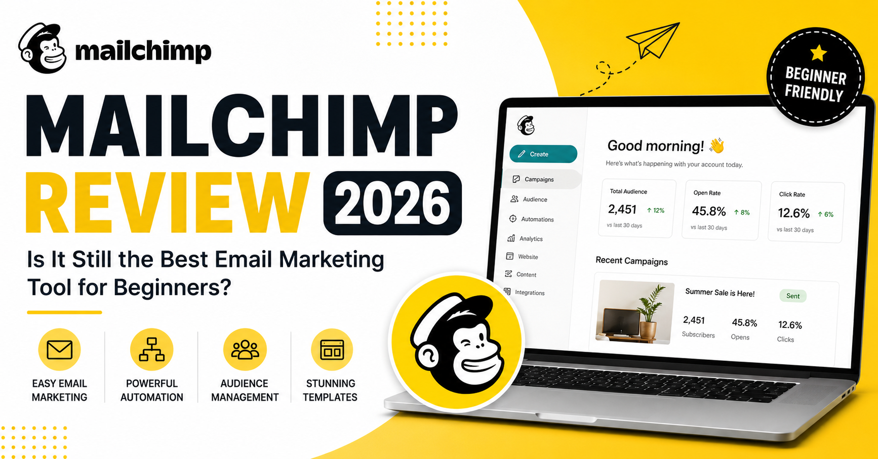 Mailchimp Review 2026: Is It Still the Best Email Marketing Tool for Beginners?
