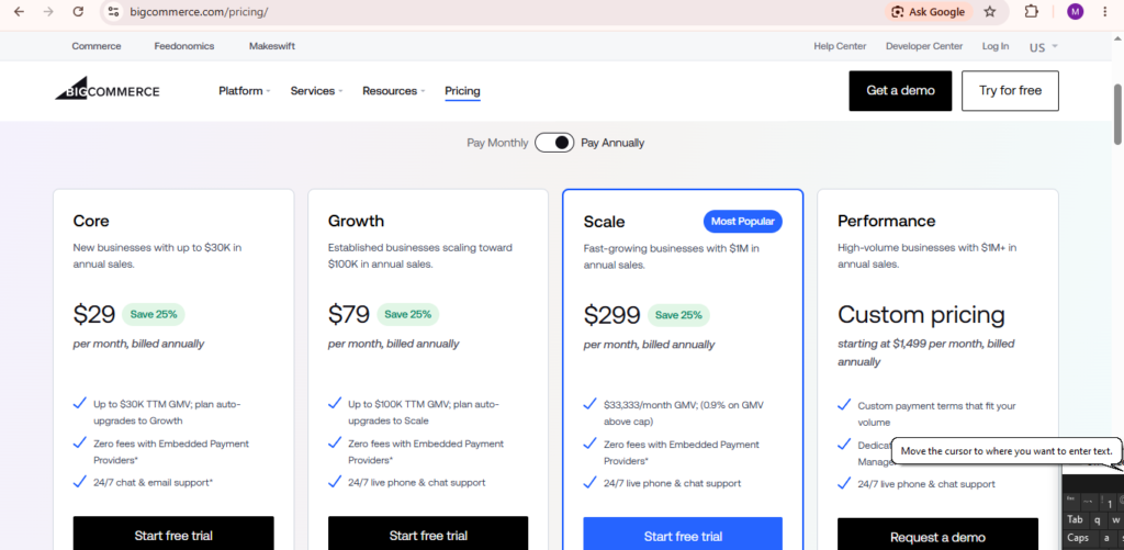 BigCommerce Pricing